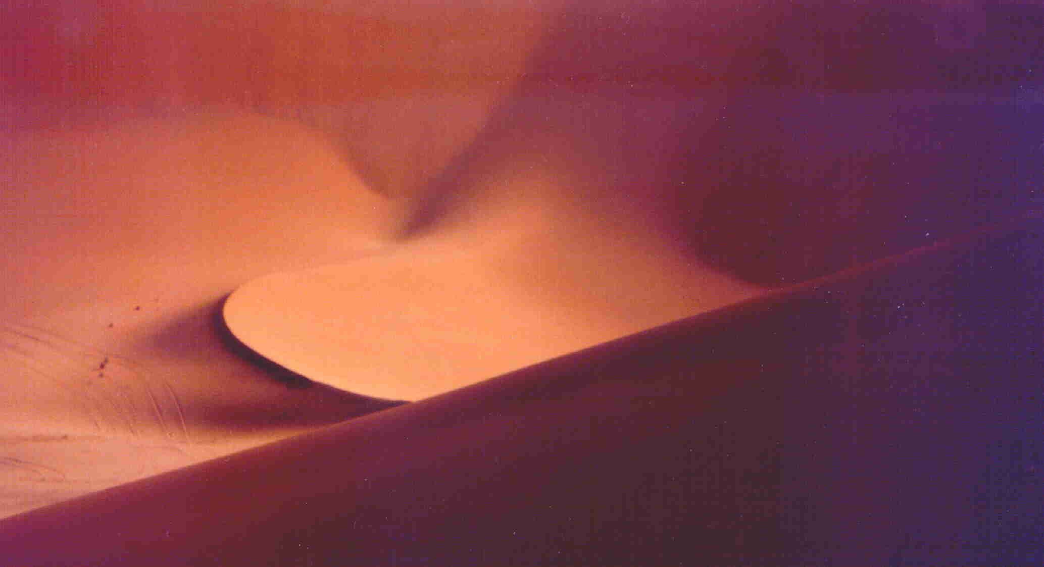 Trichterdnen, die manchmal zu durchqueren sind